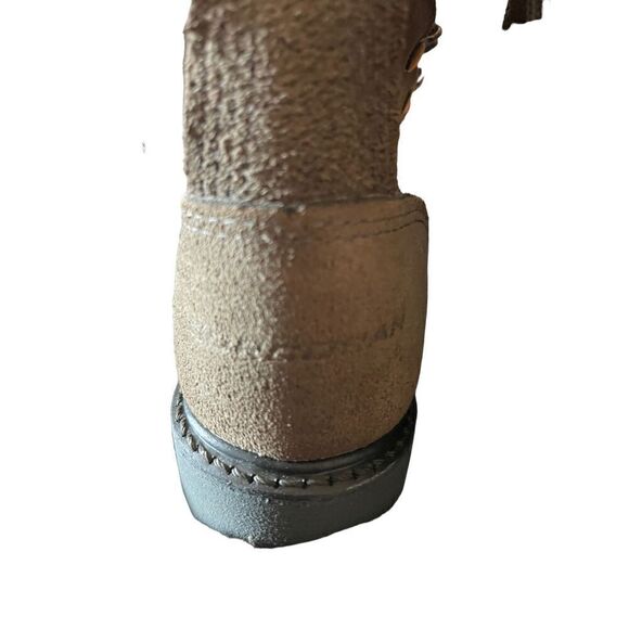 Corcocan Mens Brown Suede Leather Full Force Footwear Combat Boots Size 7.5 - Picture 3 of 16